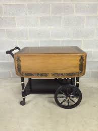 Ethan Allen Hitchcock Style Drop Leaf Tea Cart Bar Cart Maple Tea Cart Cottage Furniture Hitchcock
