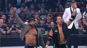 Dustin lee howard is an american professional wrestler signed to all elite wrestling , competing under the ring name chuck taylor.6 he is a member of best friends alongside trent and orange cassidy. Best Friends Chuck Taylor Trent Vs Jack Evans Angelico From Aew 2019 Views From The Hawke S Nest