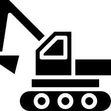 Excavator Free Transport Icons