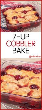 Pour over chicken in slow cooker. 7 Up Cobbler Bake Recipe Cdkitchen Com Cobbler Recipes Cherry Cobbler Recipe Cherry Desserts