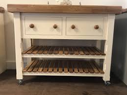 All categories home & living kitchen furniture kitchen trolleys antiques & collectables art baby gear books. 1200mm X 600mm Butcher S Block On Wheels With Two Shelves Murdoch Troon