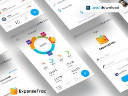 Expensetrac Expense Tracker Mobile App Psd Mobile App Expense Tracker App