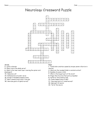 Maybe you would like to learn more about one of these? Neurology Crossword Puzzle Answer Key Nerve Central Nervous System