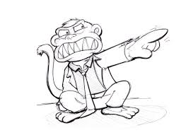 This sharpie collectors edition contains 30 sharpie markers, along with dragon coloring pages. Angry Monkey Monkey Coloring Pages Sharpie Art Monkey Coloring Pages For Kids