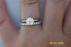 Opinions Needed Eternity Band Size For 1 Carat E Ring By Peachy Diamond Wedding Bands Solitare Engagement Rings Band Engagement Ring