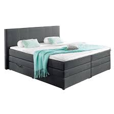 Es sieht nicht nur luxuriös aus, sondern bildet in. Boxspringbett Vegas Stoffbezug Anthrazit Bonellfederkern Ca 180 X 200 Cm H2 Mobel Boss