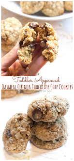 Oatmeal Quinoa Chocolate Chip Cookies Recipe Chocolate Chip Cookies Healthy Cookies Chip Cookies