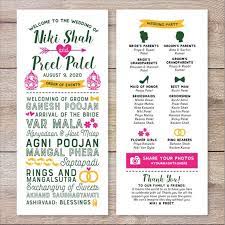 Hindu Wedding Program Indian Wedding Ceremony Hindu Etsy Wedding Infographic Wedding Programs Indian Wedding Ceremony