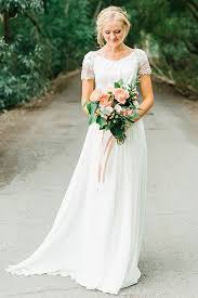 The Perfect Wedding Dress For The Bride Short Sleeve Wedding Dress A Line Wedding Dress Chapel Wedding Dresses