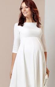 Sienna Maternity Dress Short Cream Maternity Wedding Dresses Evening Wear And Party Clothes By Tiffany Rose Maternity Dresses Pregnant Wedding Dress Pregnant Wedding