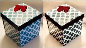 Paint them with festive colors and designs for decorative baked good gift boxes or other food gift ideas. Diy Gift Box Gift Box Surprise Cardboard Gift Box Valentines Gift Box Gift Box Ideas Easy Youtube