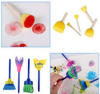 unbranded 26PCS Children's Seal Sponge Brush Set Kids Brush EVA Sponge Seal Painting Tools