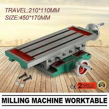 Compound Milling Machine Work Table 2 Axis Cross Slide Bench Drill Vise Fixture Ebay In 2020 Milling Machine Table Drill Milling