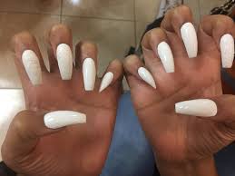 Stiletto nails don't cost more than any other shape, though the price can depend on a few factors such as where you get them done and where you live. White Coffin And Stiletto Nails Stiletto Nails Nails Matte Nails