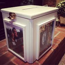 Nontraditional Card Box Diy Wedding Photo Card Box With Locking Hinge Lid Diy Wedding Cardbox Wood Wedding Card Diy Card Box Wedding Card Box Wedding Diy
