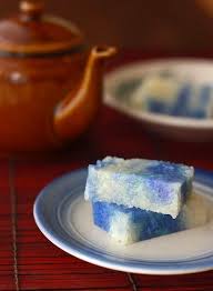Malaysian Nyonya Style Kuih Kaya Spices Unearthed Blue Pea Flower A Natural Blue Dye Asian Desserts Nyonya Food Fun Desserts