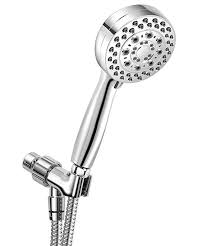 Shower Head With Hose 5 Function Shower Head Removable Water Restrictor Luxury Full Chrome Finish Hand Shower Review Shower Head With Hose Shower Heads Hand Shower
