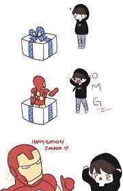 Happy Birthday Kookie Ft Iron Man Jungkook Bulletproof Boy Scouts Iron Man
