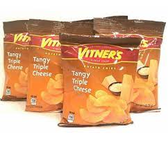 Vitner S Tangy Triple Cheese Potato Chips Chips Potato Chips Snacks