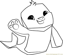 Little fox is washing himself. Seal Animal Jam Coloring Page For Kids Free Animal Jam Printable Coloring Pages Online For Kids Coloringpages101 Com Coloring Pages For Kids