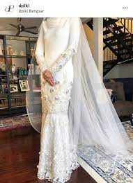 Beautiful Long Wedding Dress By Davis Paul Lister Dplkl Muslimah Wedding Dress Wedding Dresses Nikah Dress