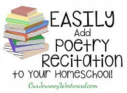 A 11 years old boy recita a poem in school. Easily Add Poetry Recitation To Your Homeschool Our Journey Westward