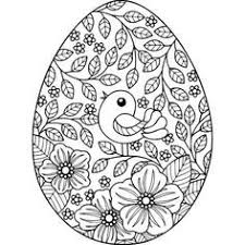 Free Instant Download Bird And Flowers Easter Egg Coloring Pages Coloring Coloringbook Colo Easter Egg Coloring Pages Coloring Easter Eggs Egg Coloring Page