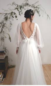 Amoret Wedding Dress Bishop Sleeve Wedding Dress Tulle Etsy In 2020 Goddess Wedding Dress Wedding Dress Grecian Goddesses Utah Wedding Dress