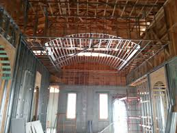Metal Framing For 20 Feet High Barrel Ceiling In Kitchen Barrel Ceiling Eiffel Tower Inside Building