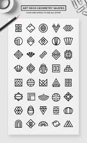 Geometric Branding Pack Art Deco Logo Geometric Logo Design Geometric Art