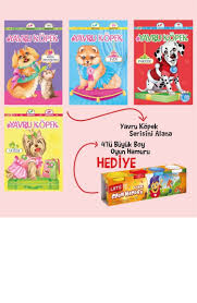 Yavru Kopek 4lu Kitap Seti Lets L8340 4lu Oyun Hamuru Hediyeli Sefamerve