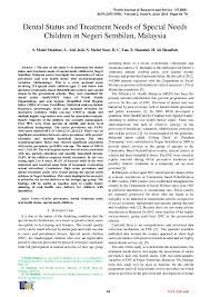 Also known as the bahagian kesihatan pergigian in malay term. Pdf Dental Status And Treatment Needs Of Special Needs Children In Negeri Sembilan Malaysia Wjrr Journal Academia Edu