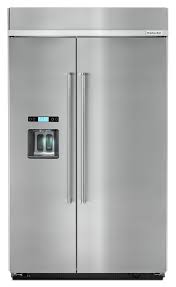 Accessories and parts in stock. Kitchenaid 29 5 Cu Ft Built In Side By Side Refrigerator Kbsd60 The Brick
