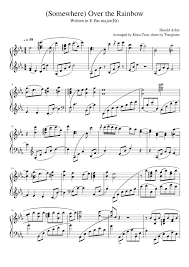 Fmaj7 dm7 am7 f7 b maj7 e7 am7 d7 gm7 e 7 fmaj7 am7 d7 gm7 c7 fmaj7 c9sus4 1. Somewhere Over The Rainbow Sheet Music For Piano Solo Musescore Com