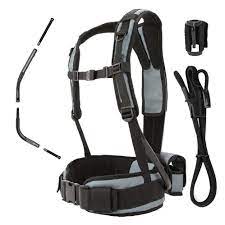 Slip your arm through the loop, run the strap along the top of your back and then over your swinging shoulder, slip the bungee section around your detector. Minelab Pro Swing 45 Harness Metal Detector Support Serious Metal Detecting