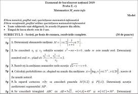 Modele De Subiecte Bacalaureat 2019 Certificare Competențe A Competenţe Lingvistice Limba Romană B Competenţe Lingvistice Limba Matern Math Math Equations Blog
