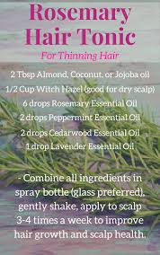 Cedarwood essential oil can help stimulate the hair follicles by increasing circulation to the scalp. Thinning Hair Is No Fun Try This Easy Diy Tonic To Promote Hair Growth And Give Your Scalp Hair Growth Tonic Essential Oils Rosemary Hairstyles For Thin Hair