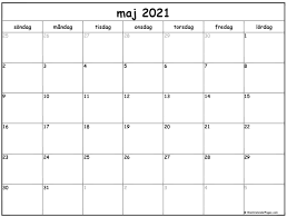 Carolina almanacka 2021 skriva ut. Maj 2021 Kalender Svenska Kalender Maj