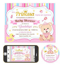 Invitacion Digital Baby Shower Princesa Mercadolibre