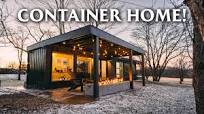 Tiny Shipping Container Home! // Scenic Orchard Airbnb Tiny House Tour!