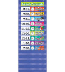 daily schedule pocket chart by