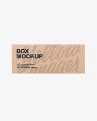 Download Kraft Box Mockup In Box Mockups On Yellow Images Object Mockups