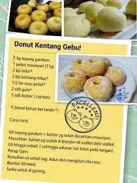 Donut Kentang Gebu Makanan Dan Minuman Makanan Enak Resep Makanan