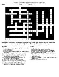 Maybe you would like to learn more about one of these? Dramatic Terms And Literary Elements Crossword Puzzle And Key Tpt