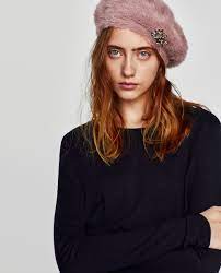 Beret With Brooch Beret Fashion Beret Hat Hairstyles