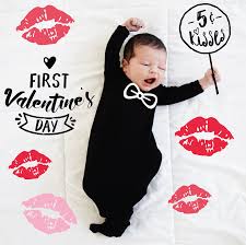 28 Baby S First Valentine S Day Ideas Baby Milestones Milestone Stickers Happy Valentines Day