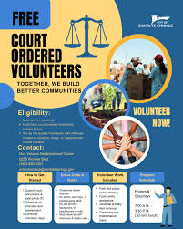 🌟 Court Ordered Volunteers – Together, We Build Better Communities! 🌟  Looking to complete your court-ordered community service hours? Join us and  make a positive impact in Santa Fe Springs! ✓ Must