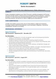 Senior accountant sample resume one. Senior Accountant Resume Samples Qwikresume