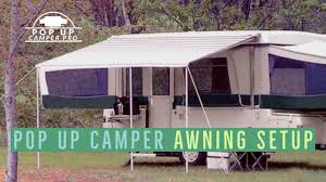 Coleman camping trailer and pop up trailer master info page. Pop Up Camper Awning Setup Youtube
