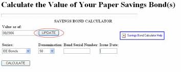 Individual Savings Bond Calculator Detailed Instructions